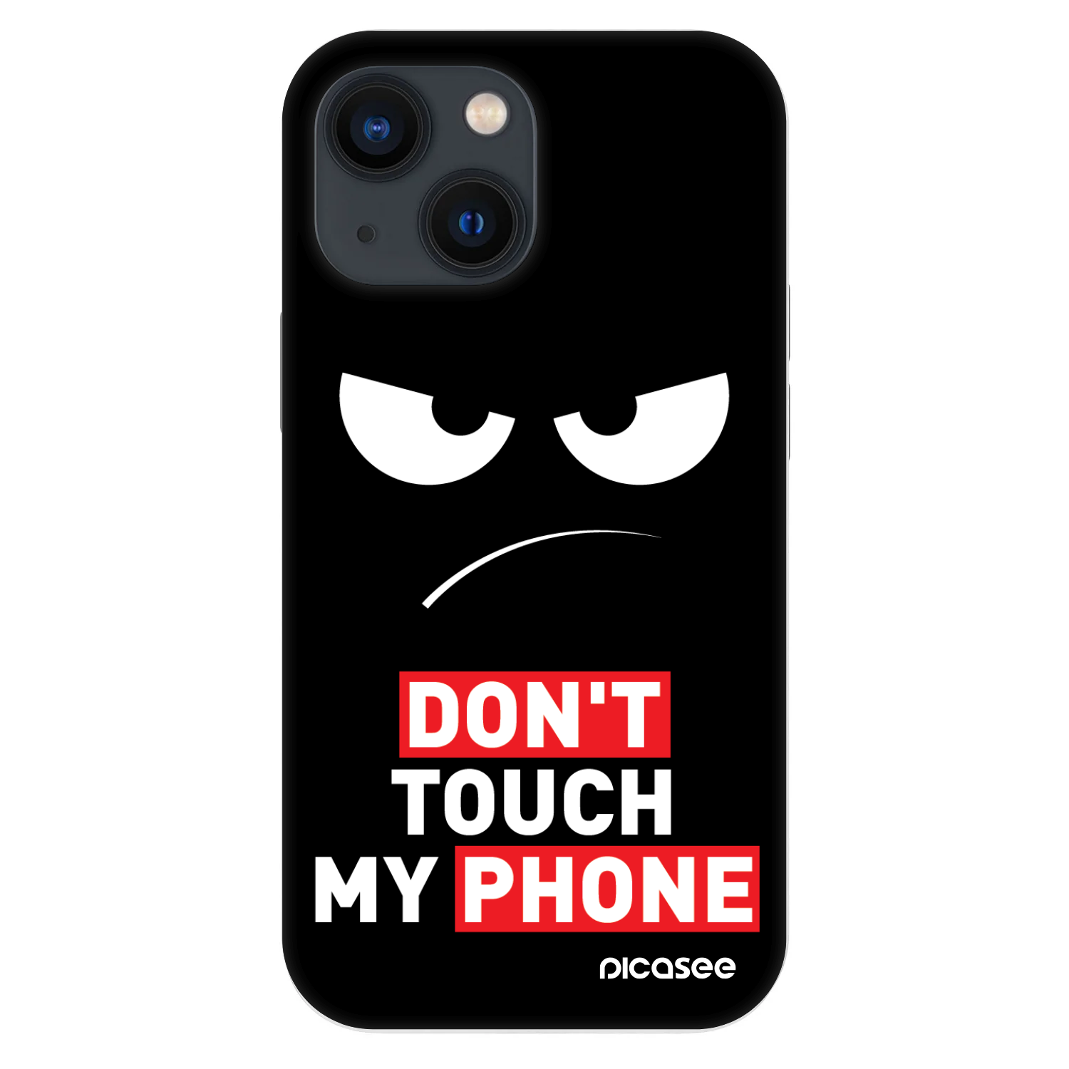 Picasee Fashion Case Apple iPhone 13 mini - Angry Eyes - Transparent