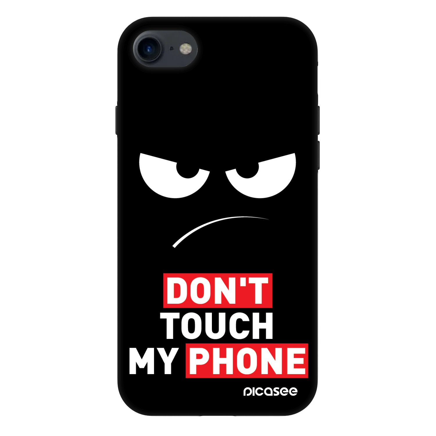 Picasee Fashion Case Apple iPhone 8 - Angry Eyes - Transparent