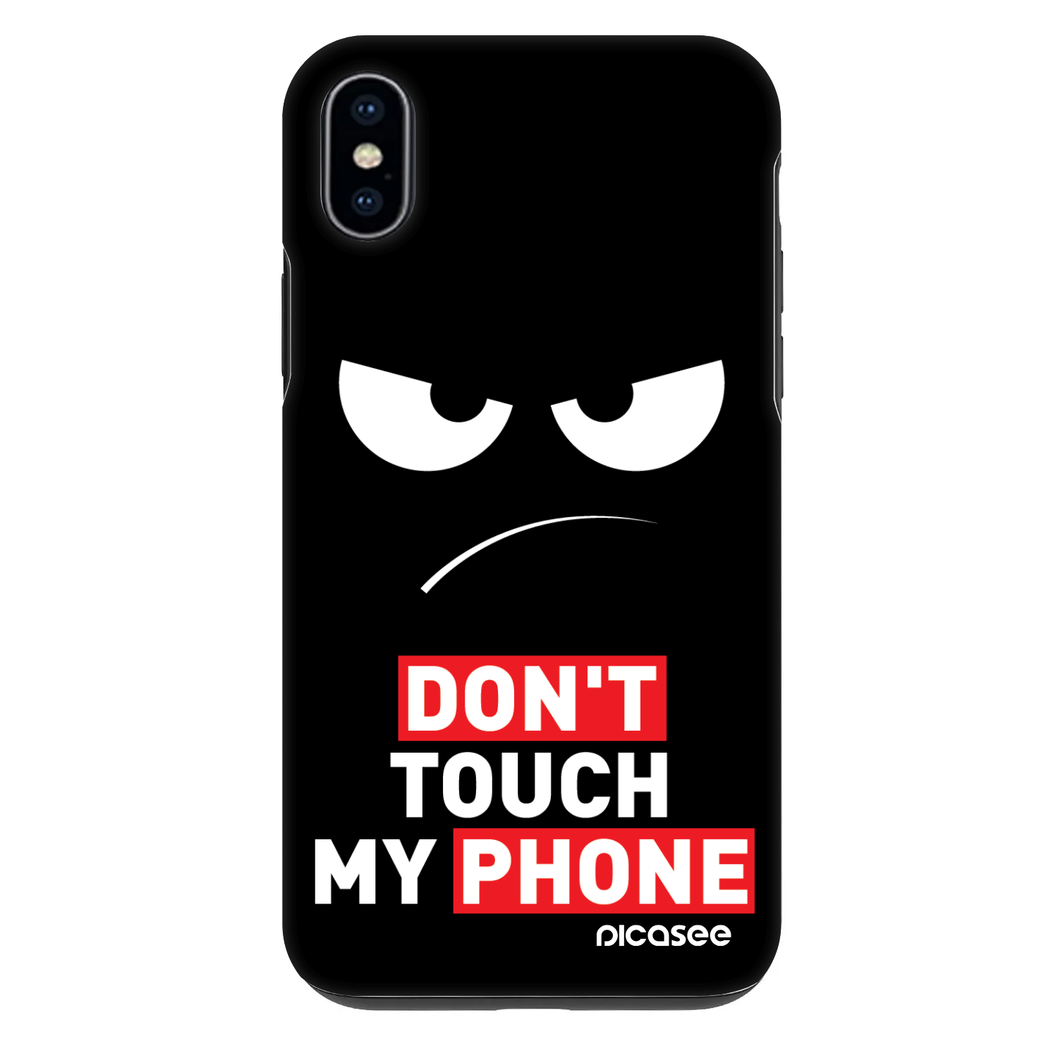 Picasee Fashion Case Apple iPhone XS Max - Angry Eyes - Transparent