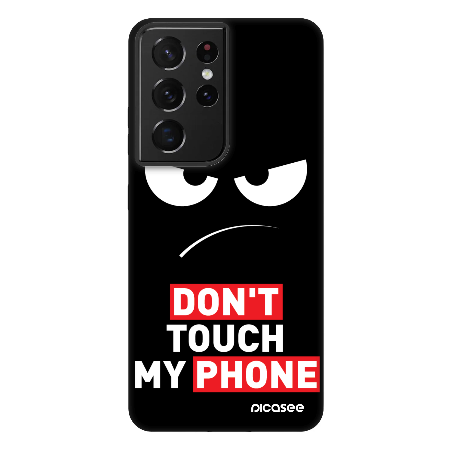 Picasee Fashion Case Samsung Galaxy S21 Ultra 5G G998B - Angry Eyes - Transparent