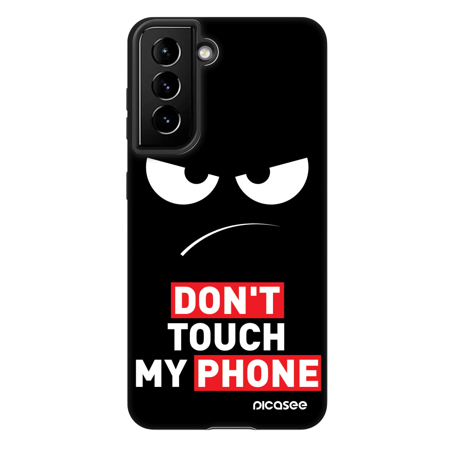 Picasee Fashion Case Samsung Galaxy S21 FE 5G - Angry Eyes - Transparent