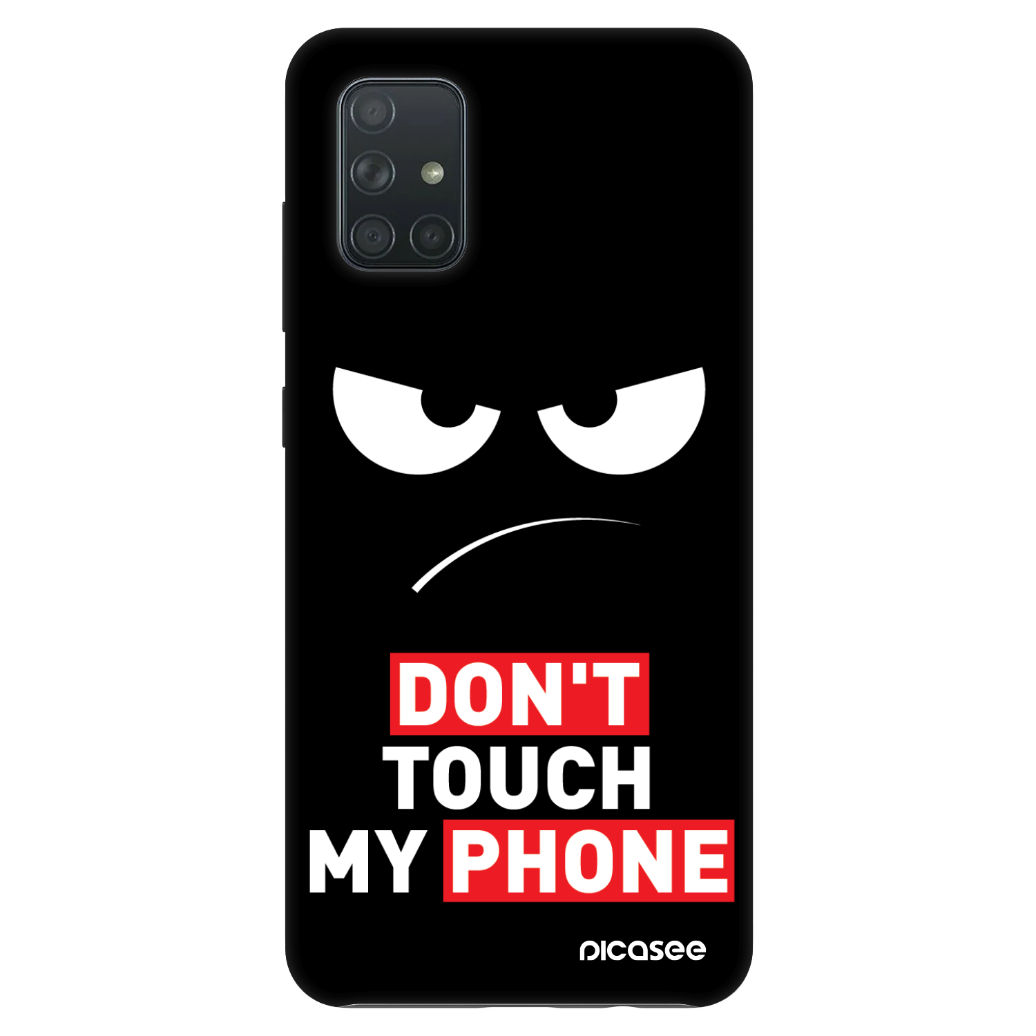 Picasee Fashion Case Samsung Galaxy A71 A715F - Angry Eyes - Transparent