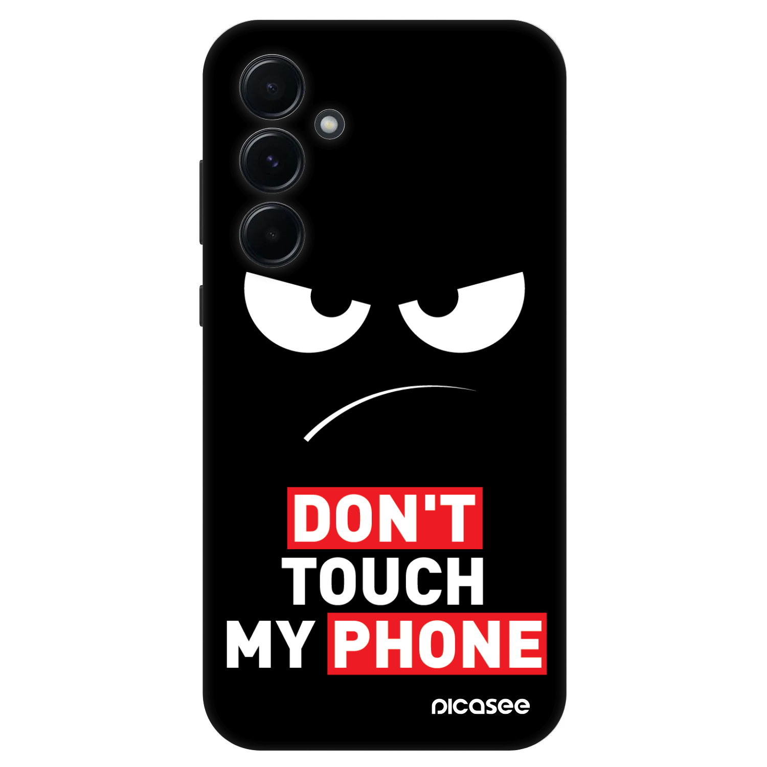 Picasee Fashion Case Samsung Galaxy A55 5G A556B - Angry Eyes - Transparent