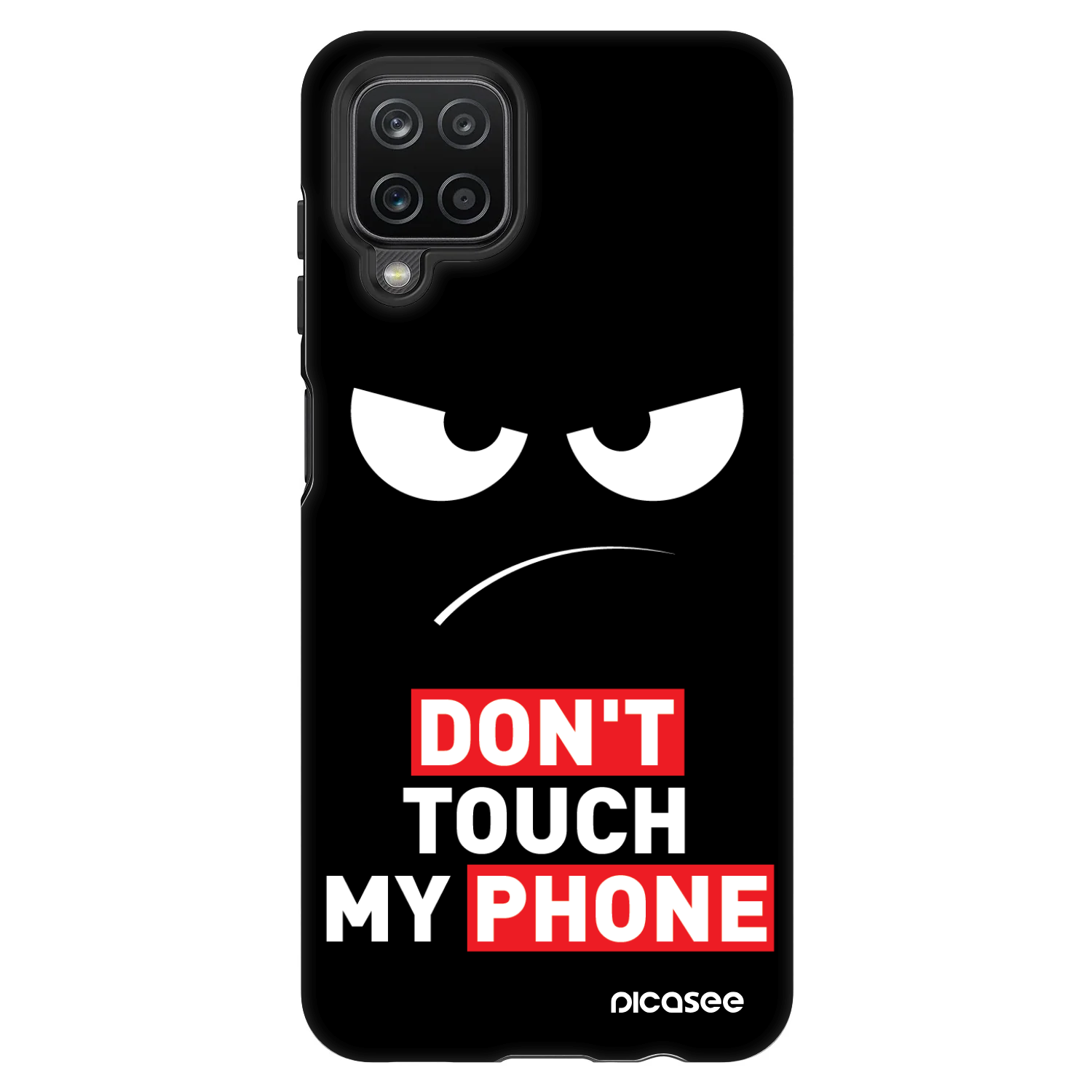 Picasee Fashion Case Samsung Galaxy A12 A125F - Angry Eyes - Transparent