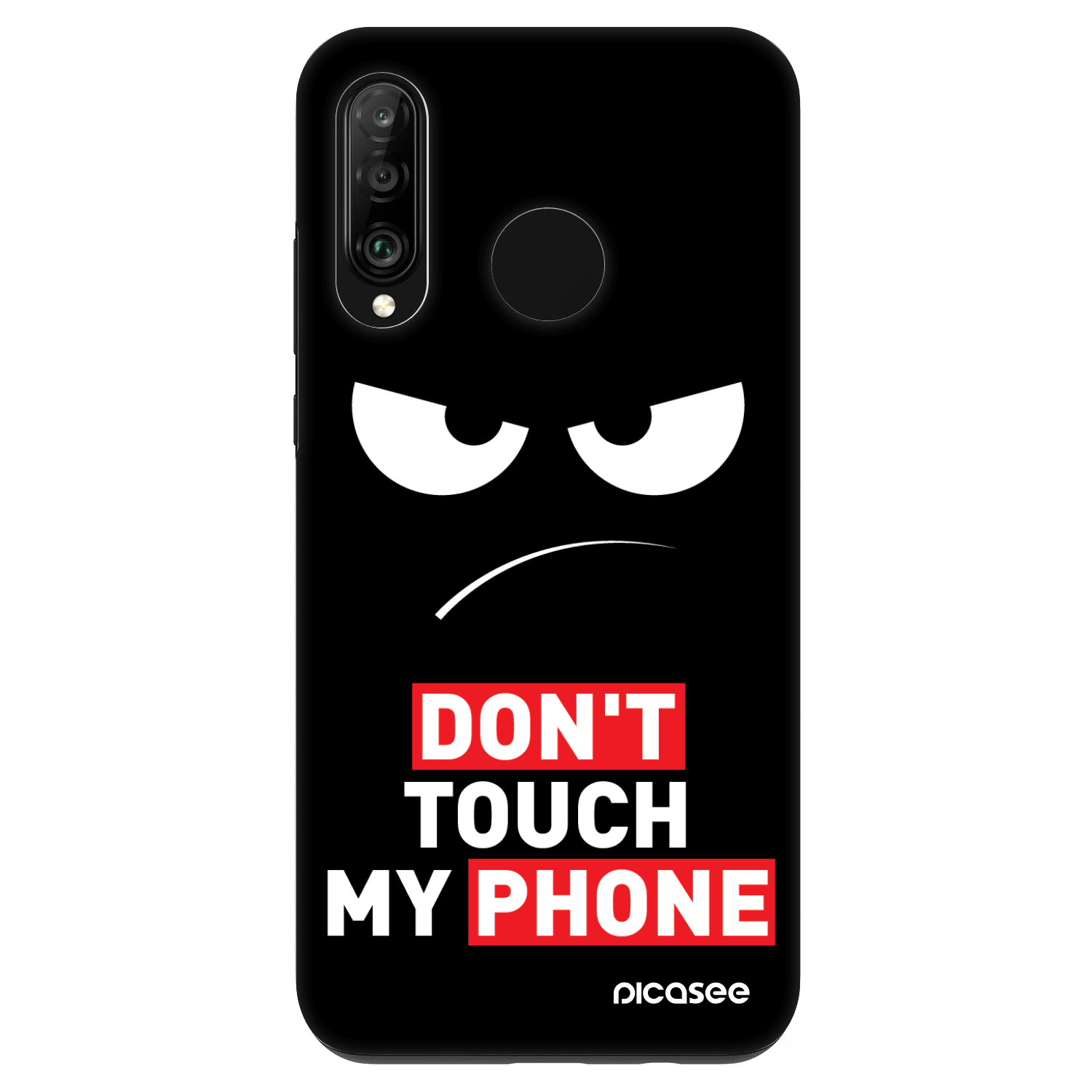Picasee Fashion Case Huawei P30 Lite - Angry Eyes - Transparent