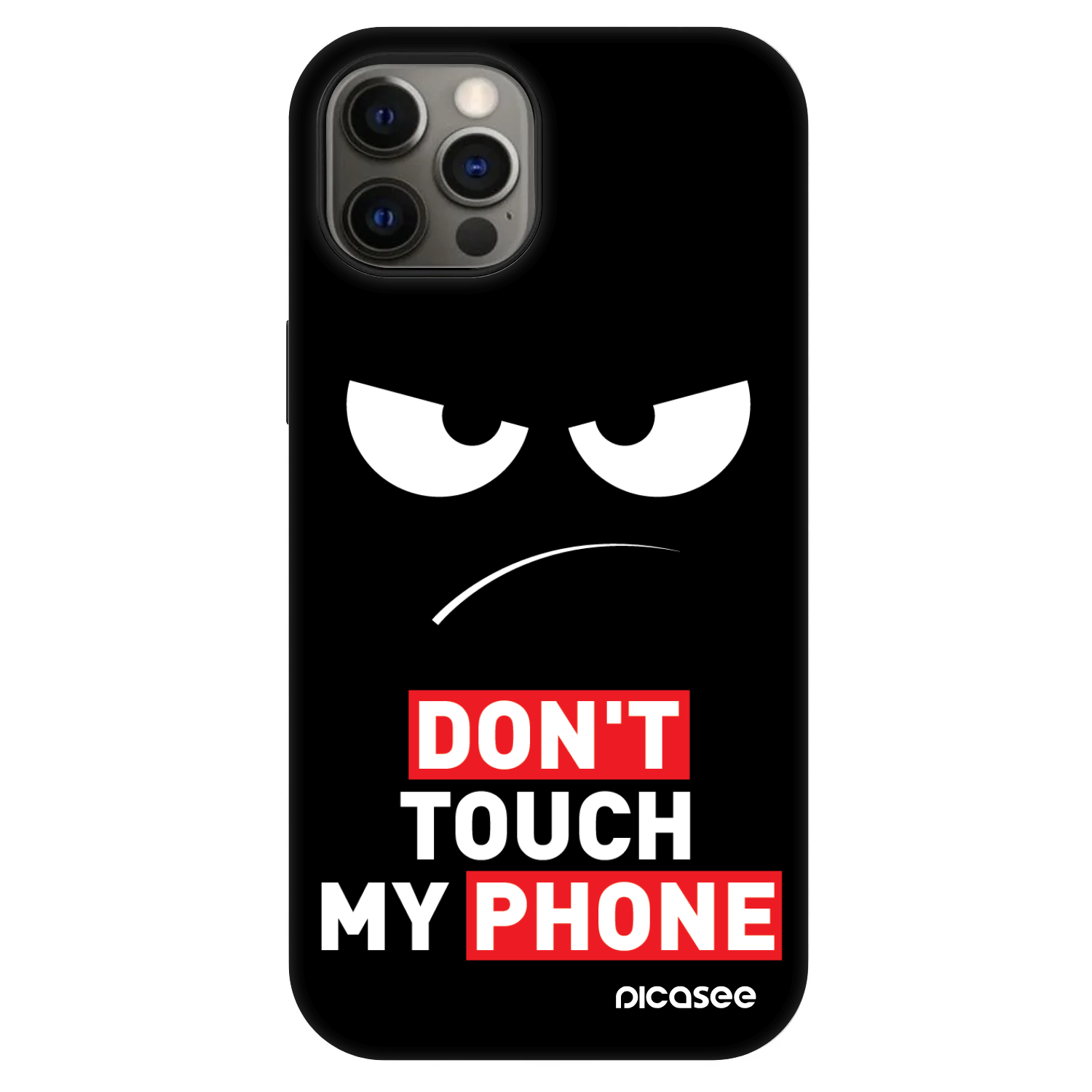 Picasee Fashion Case MagSafe Apple iPhone 12 - Angry Eyes - Transparent