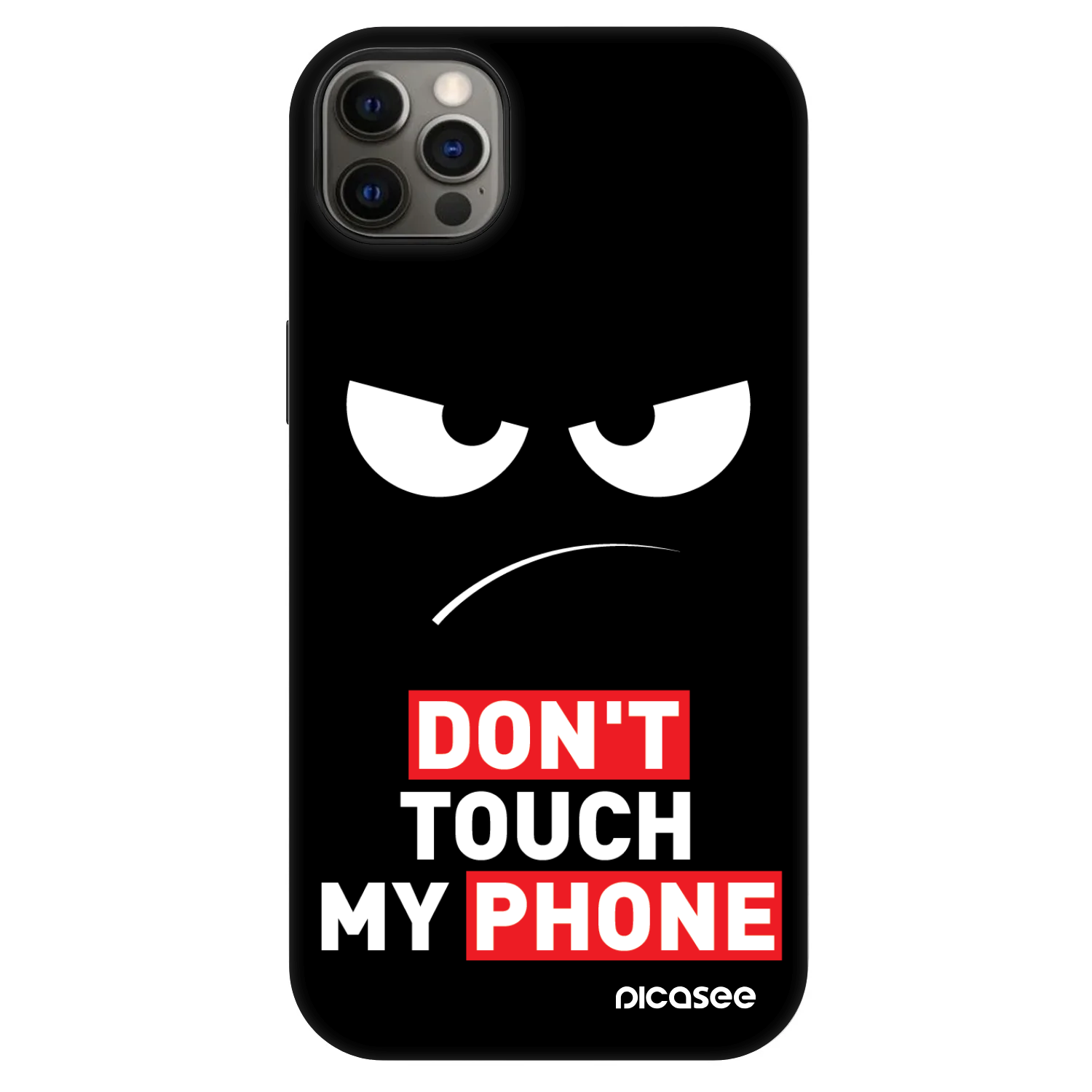 Picasee Fashion Case MagSafe Apple iPhone 12 Pro Max - Angry Eyes - Transparent