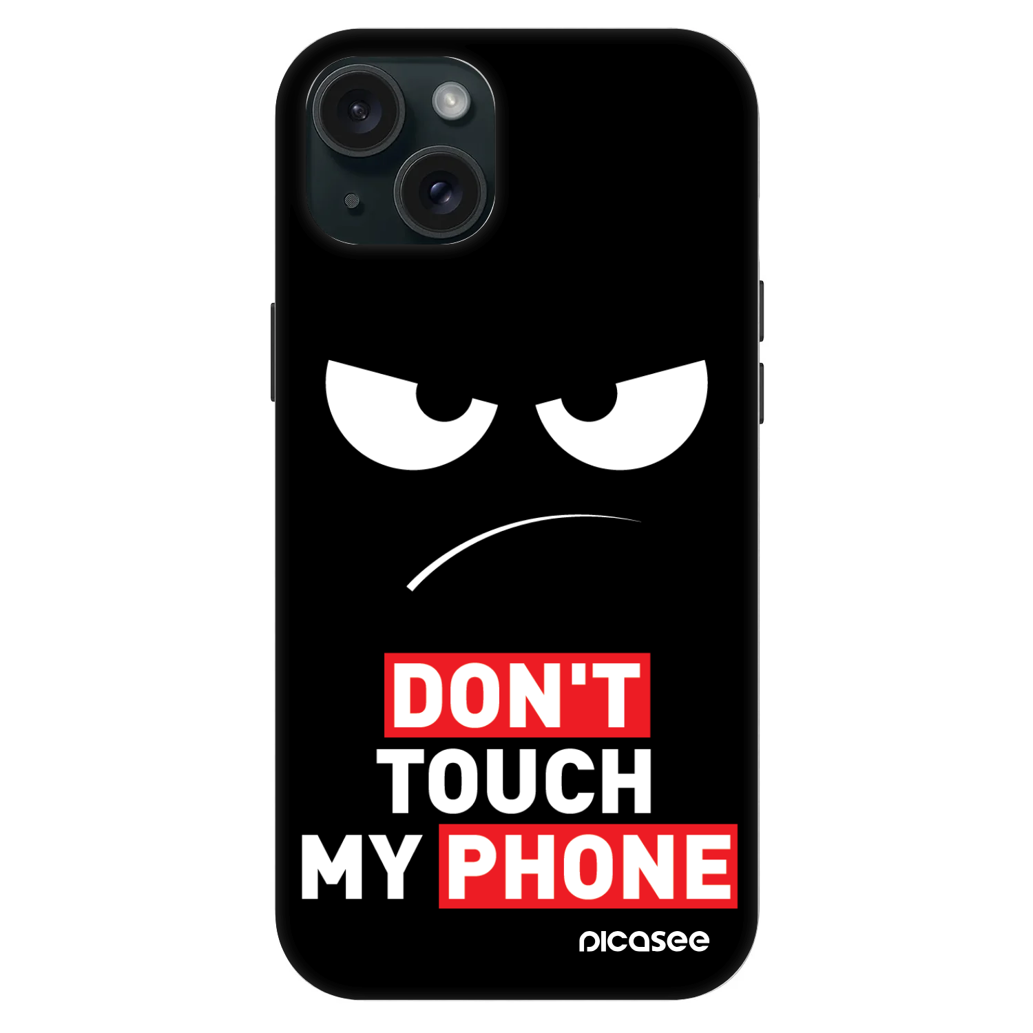 Picasee Fashion Case MagSafe Apple iPhone 15 Plus - Angry Eyes - Transparent