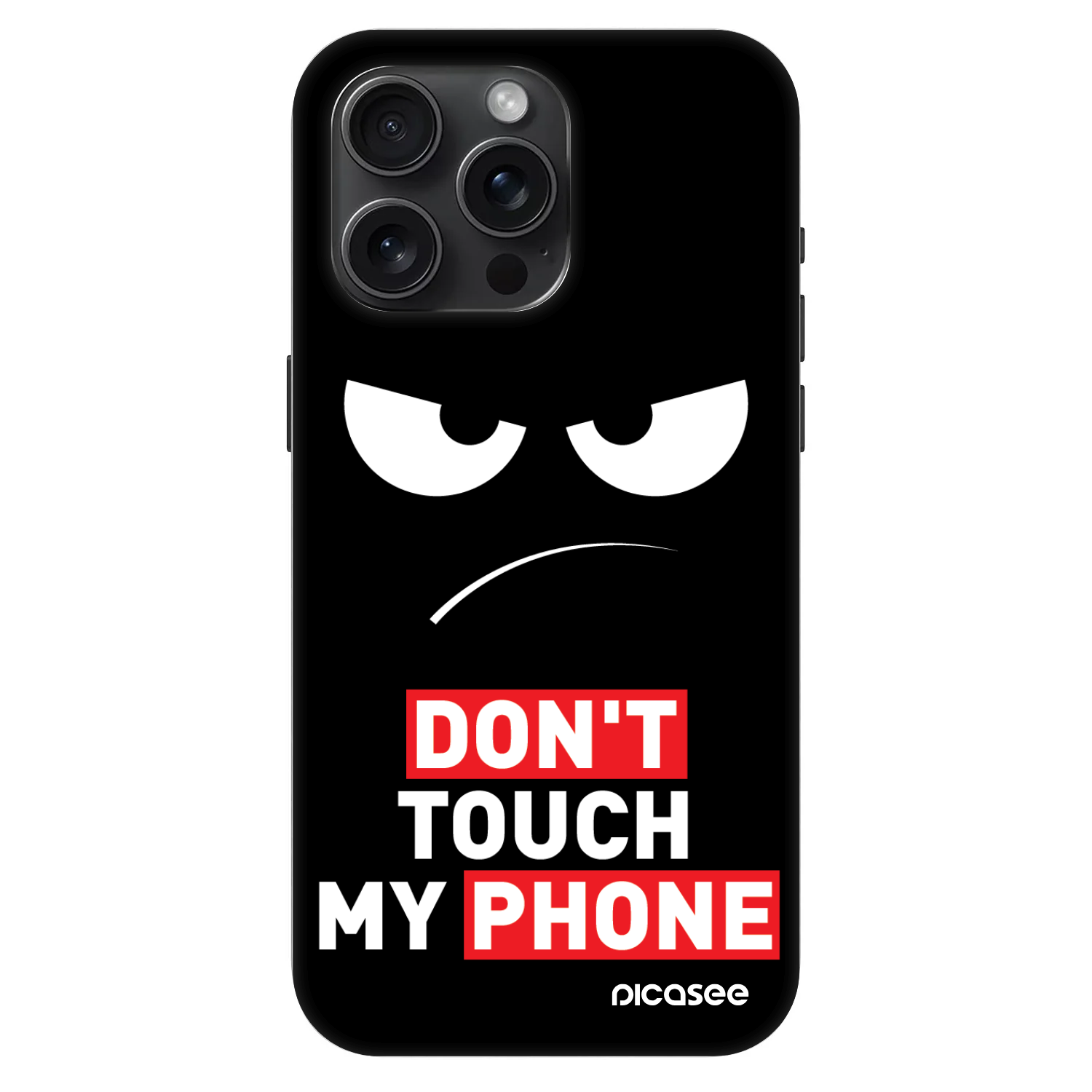 Picasee Fashion Case MagSafe Apple iPhone 15 Pro Max - Angry Eyes - Transparent