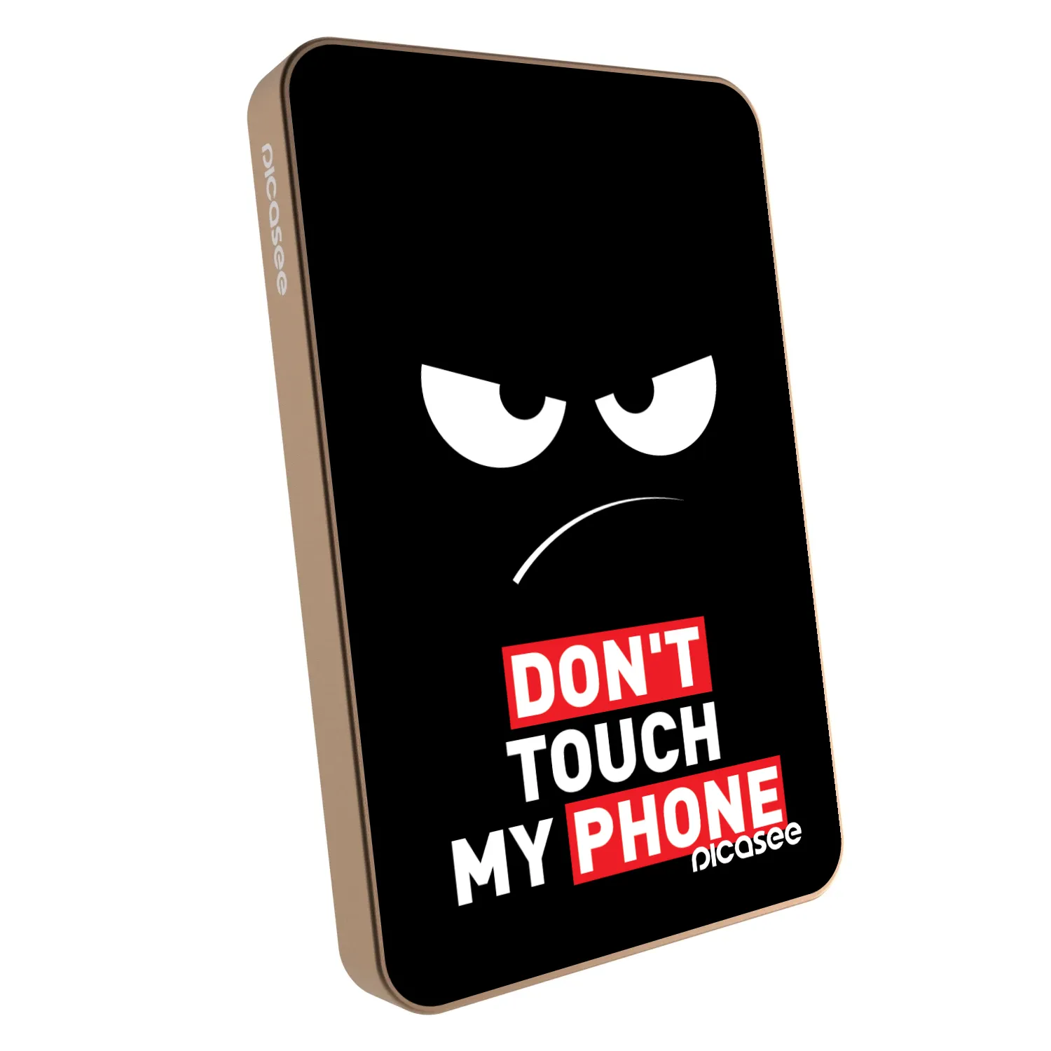 Picasee Powerbank MagSafe 5 000 mAh Aranysárga - Angry Eyes - Transparent