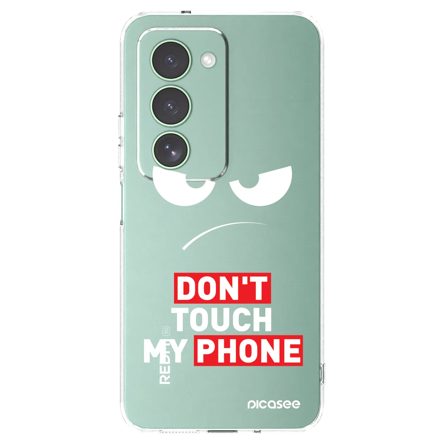 Picasee átlátszó szilikon tok az alábbi mobiltelefonokra Xiaomi Redmi 15 5G - Angry Eyes - Transparent