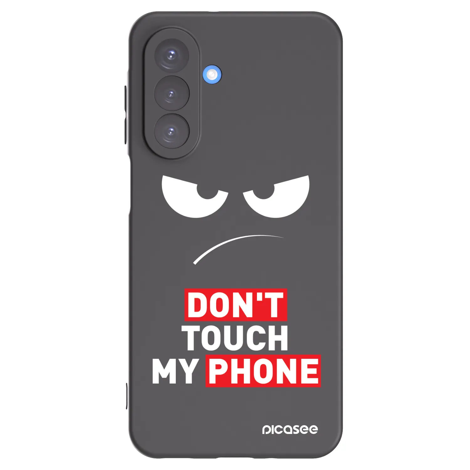 Picasee fekete szilikon tok az alábbi mobiltelefonokra Samsung Galaxy A17 5G - Angry Eyes - Transparent