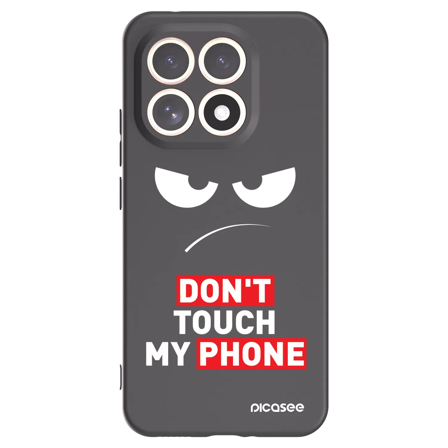 Picasee fekete szilikon tok az alábbi mobiltelefonokra Xiaomi 15T - Angry Eyes - Transparent