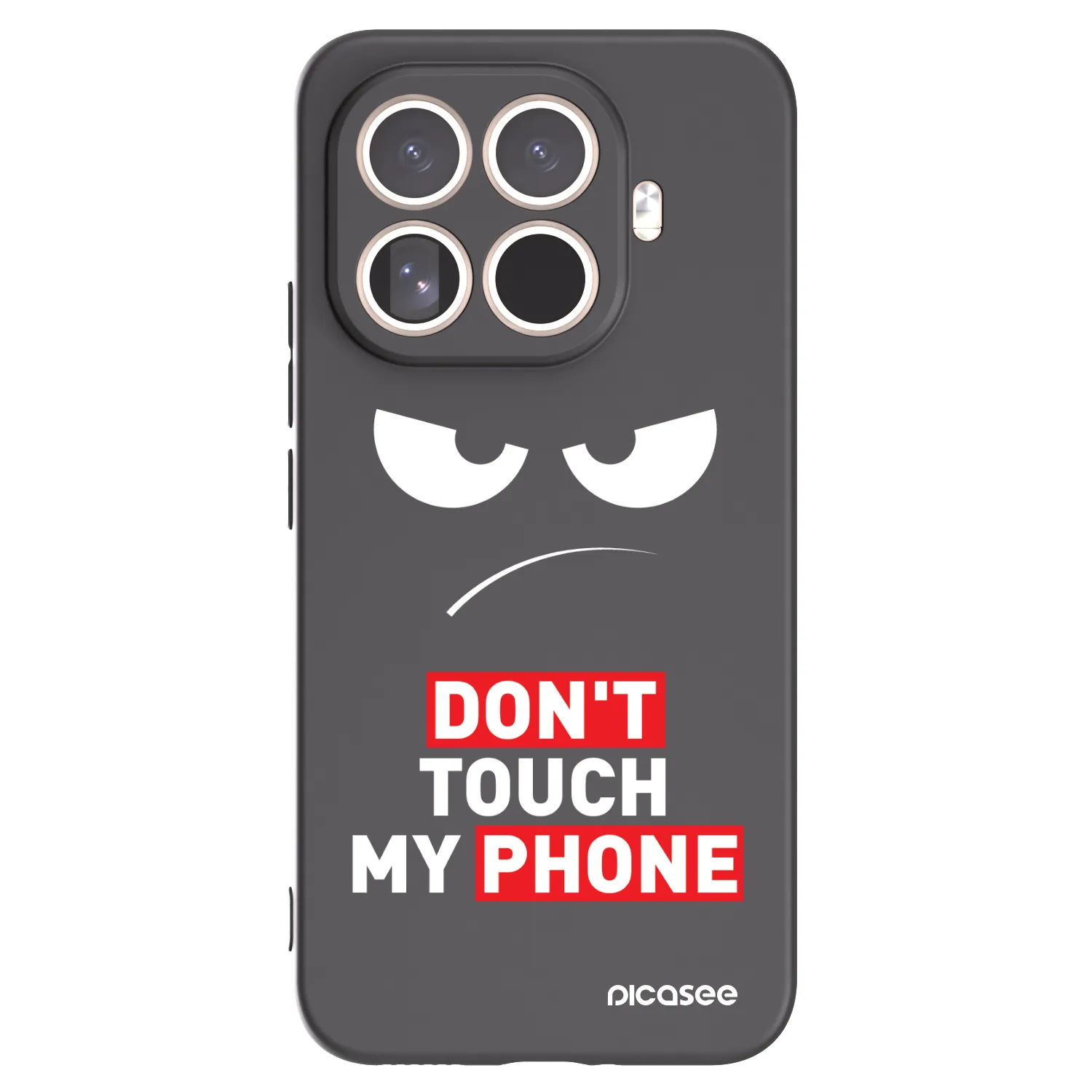 Picasee fekete szilikon tok az alábbi mobiltelefonokra Xiaomi 15T Pro - Angry Eyes - Transparent