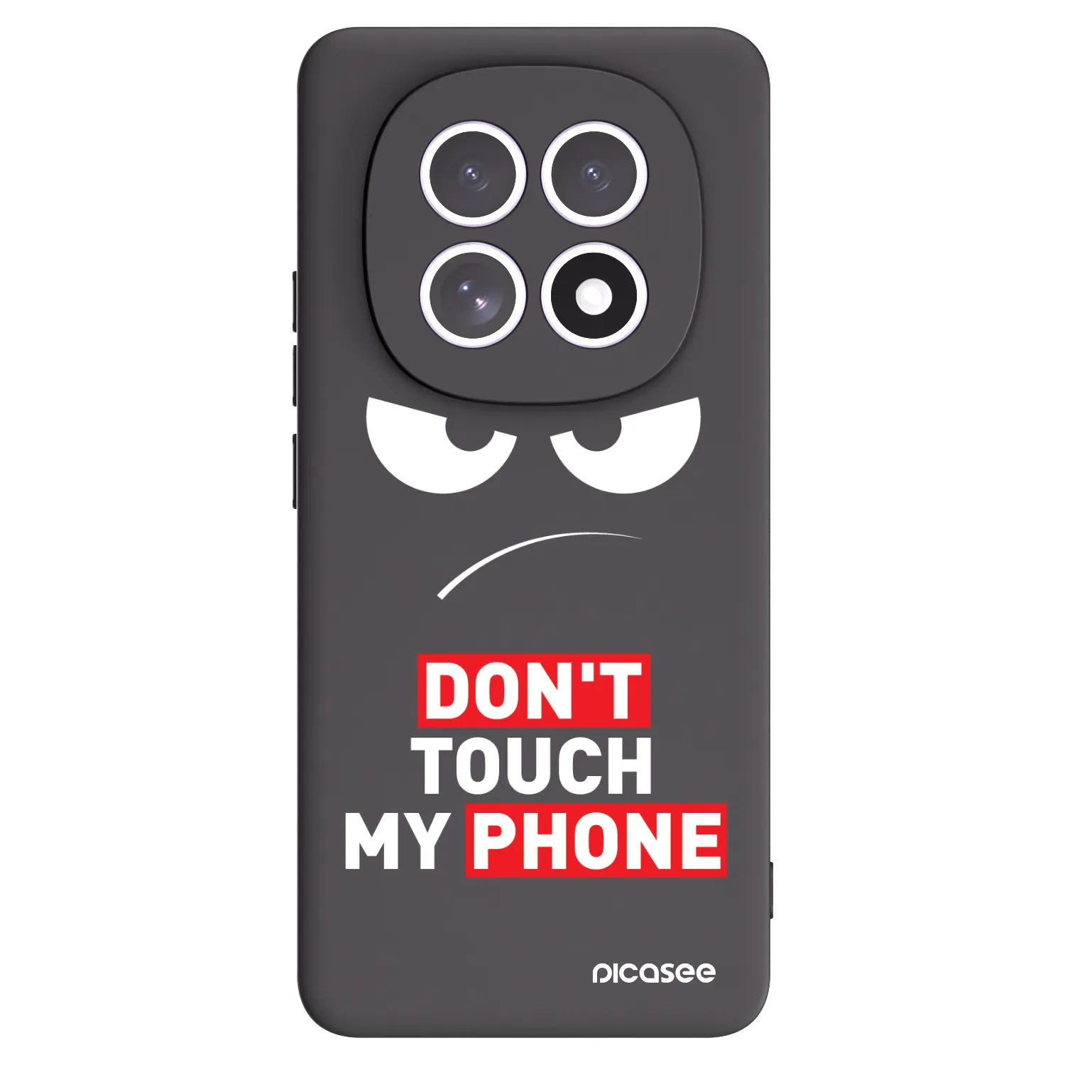 Picasee fekete szilikon tok az alábbi mobiltelefonokra Xiaomi Redmi Note 15 - Angry Eyes - Transparent