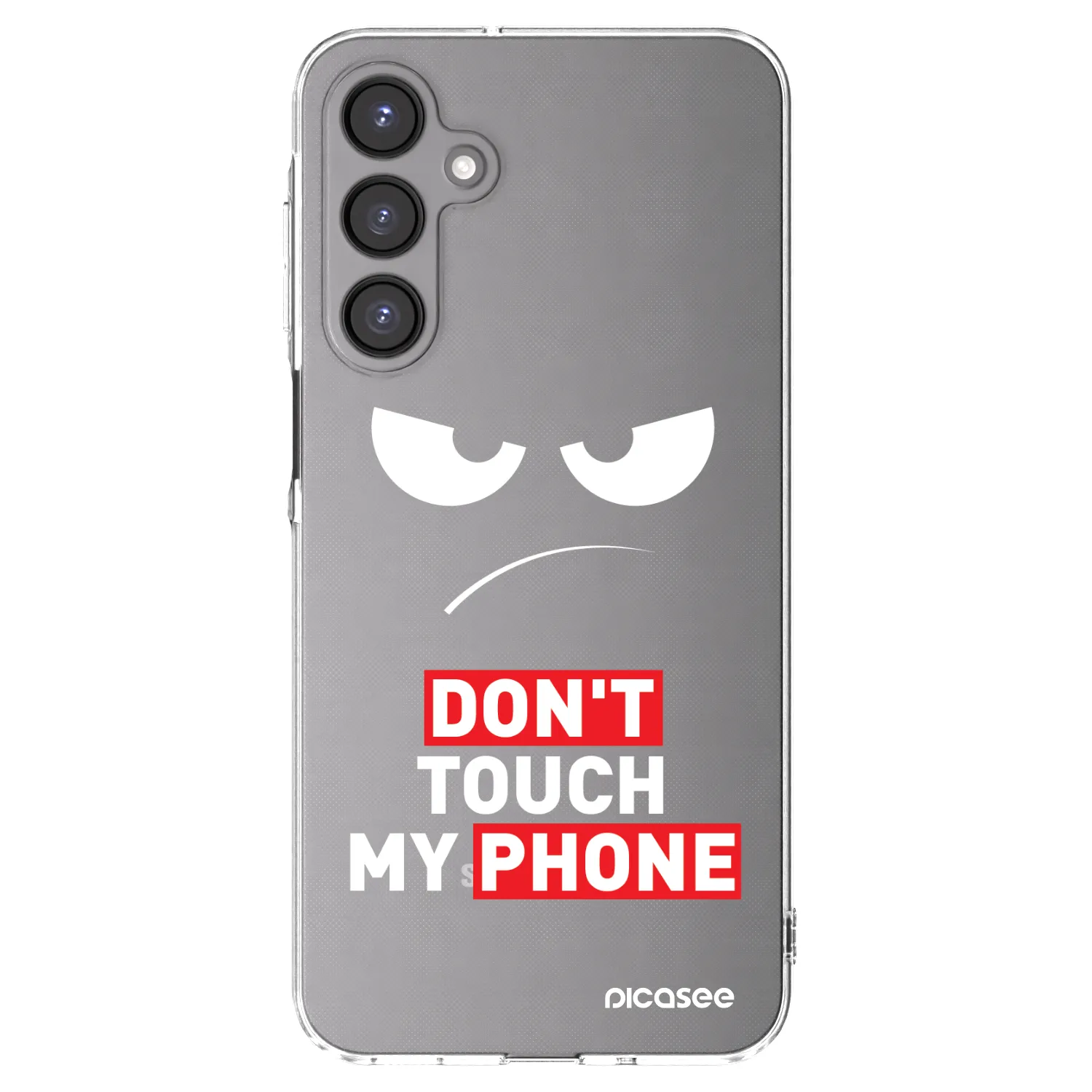 Picasee átlátszó szilikon tok az alábbi mobiltelefonokra Samsung Galaxy A16 4G - Angry Eyes - Transparent