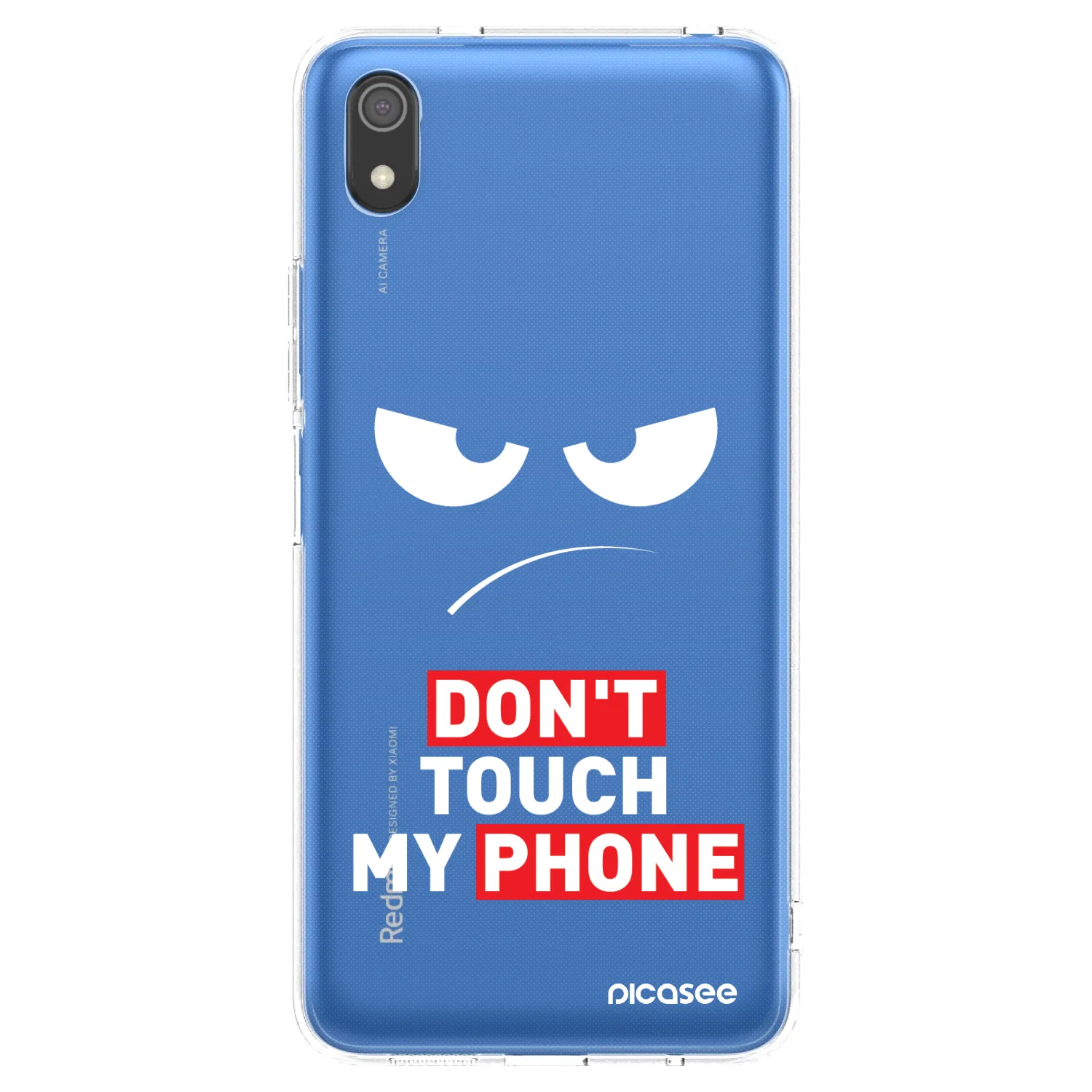 Picasee átlátszó szilikon tok az alábbi mobiltelefonokra Xiaomi Redmi 7A - Angry Eyes - Transparent