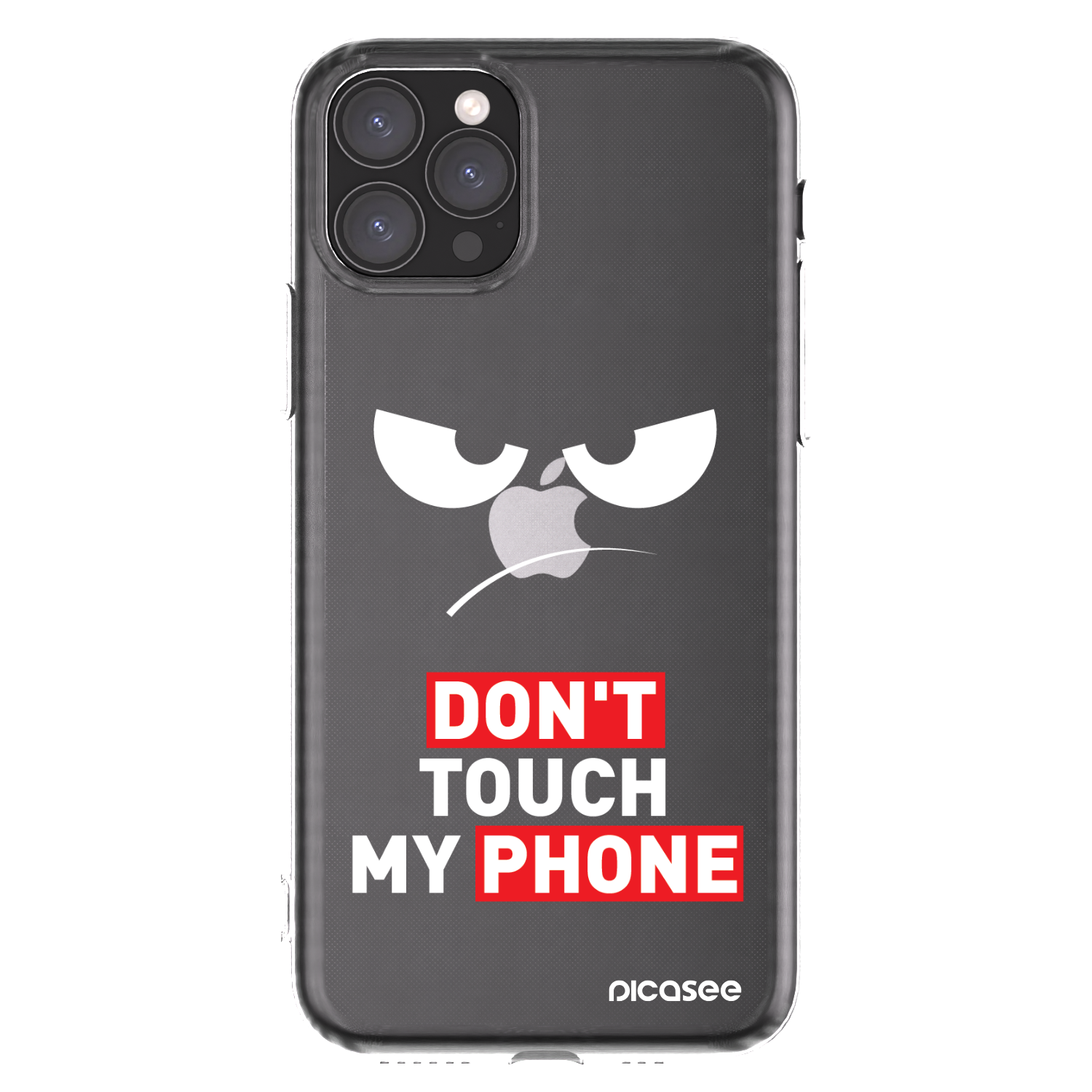 Picasee átlátszó szilikon tok az alábbi mobiltelefonokra Apple iPhone 11 Pro - Angry Eyes - Transparent