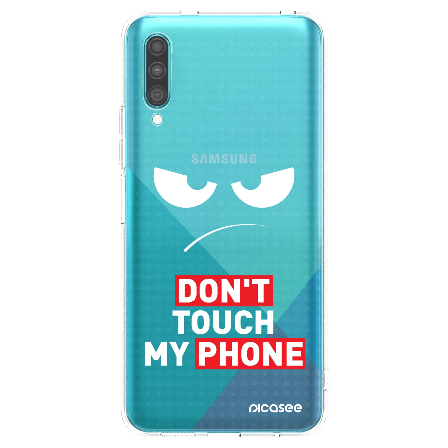 Picasee átlátszó szilikon tok az alábbi mobiltelefonokra Samsung Galaxy A30s A307F - Angry Eyes - Transparent