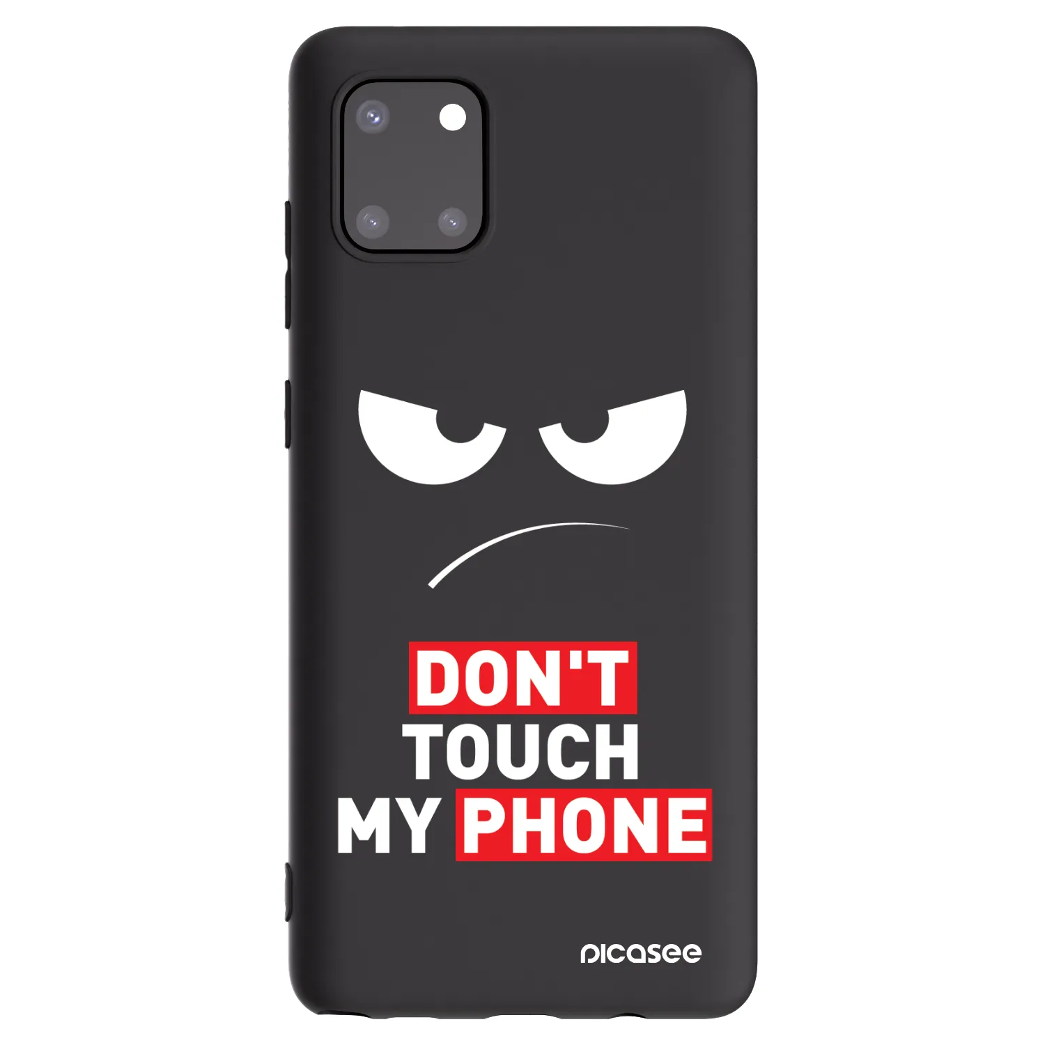 Picasee fekete szilikon tok az alábbi mobiltelefonokra Samsung Galaxy Note 10 Lite N770F - Angry Eyes - Transparent