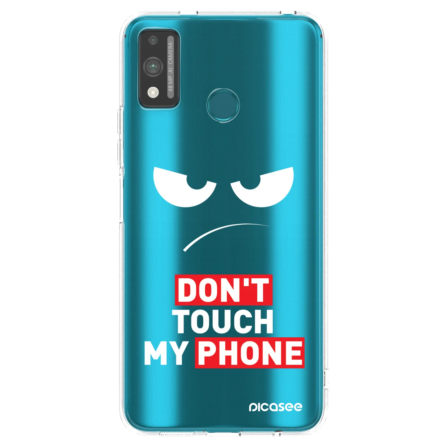 Picasee átlátszó szilikon tok az alábbi mobiltelefonokra Honor 9X Lite - Angry Eyes - Transparent