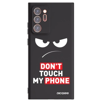 Picasee fekete szilikon tok az alábbi mobiltelefonokra Samsung Galaxy Note 20 Ultra - Angry Eyes - Transparent