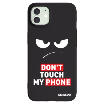 Picasee fekete szilikon tok az alábbi mobiltelefonokra Apple iPhone 12 - Angry Eyes - Transparent
