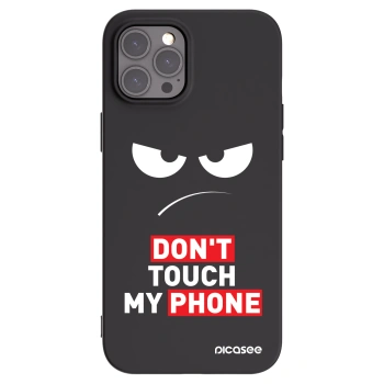 Picasee fekete szilikon tok az alábbi mobiltelefonokra Apple iPhone 12 Pro Max - Angry Eyes - Transparent