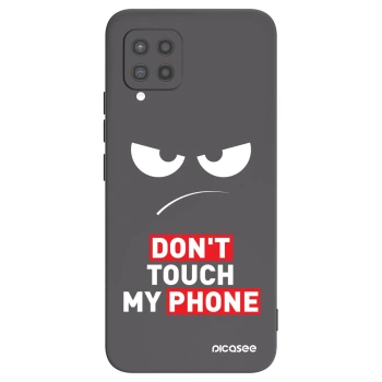 Picasee fekete szilikon tok az alábbi mobiltelefonokra Samsung Galaxy A42 A426B - Angry Eyes - Transparent