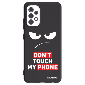 Picasee fekete szilikon tok az alábbi mobiltelefonokra Samsung Galaxy A32 5G A326B - Angry Eyes - Transparent