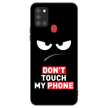 Szilikon tok erre a típusra Samsung Galaxy A21s - Angry Eyes - Transparent
