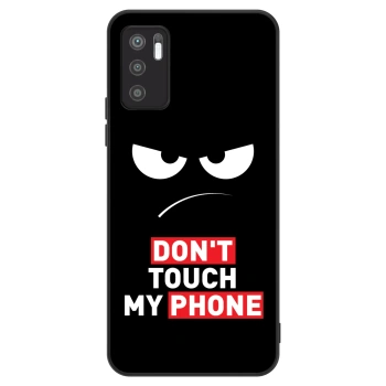 Szilikon tok erre a típusra Xiaomi Redmi Note 10 5G - Angry Eyes - Transparent