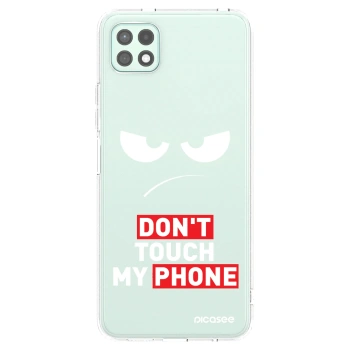 Picasee átlátszó szilikon tok az alábbi mobiltelefonokra Samsung Galaxy A22 A226B 5G - Angry Eyes - Transparent