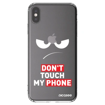 Picasee átlátszó szilikon tok az alábbi mobiltelefonokra Apple iPhone XS Max - Angry Eyes - Transparent