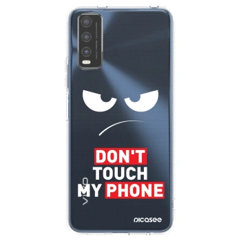 Picasee átlátszó szilikon tok az alábbi mobiltelefonokra Vivo Y20s - Angry Eyes - Transparent