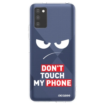 Tok az alábbi mobiltelefonokra Samsung Galaxy A03s A037G - Angry Eyes - Transparent