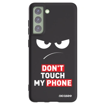 Picasee fekete szilikon tok az alábbi mobiltelefonokra Samsung Galaxy S21 FE 5G - Angry Eyes - Transparent
