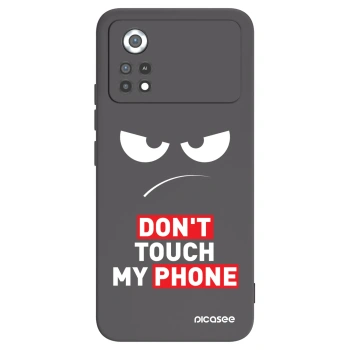 Picasee fekete szilikon tok az alábbi mobiltelefonokra Xiaomi Poco X4 Pro 5G - Angry Eyes - Transparent