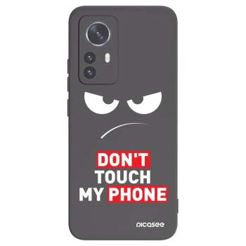 Picasee fekete szilikon tok az alábbi mobiltelefonokra Xiaomi 12 Pro - Angry Eyes - Transparent