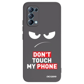 Picasee fekete szilikon tok az alábbi mobiltelefonokra OPPO Reno 5 5G - Angry Eyes - Transparent