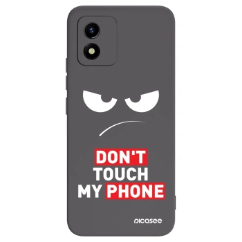 Picasee fekete szilikon tok az alábbi mobiltelefonokra Vivo Y01 - Angry Eyes - Transparent