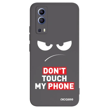 Picasee fekete szilikon tok az alábbi mobiltelefonokra Vivo Y52 5G - Angry Eyes - Transparent
