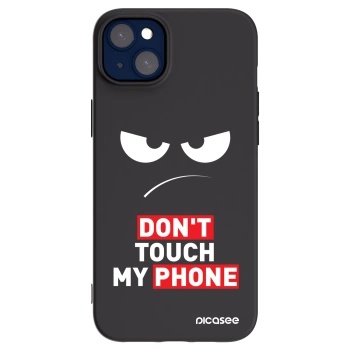 Picasee fekete szilikon tok az alábbi mobiltelefonokra Apple iPhone 14 Plus - Angry Eyes - Transparent