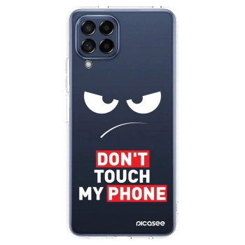 Picasee átlátszó szilikon tok az alábbi mobiltelefonokra Samsung Galaxy M53 5G - Angry Eyes - Transparent