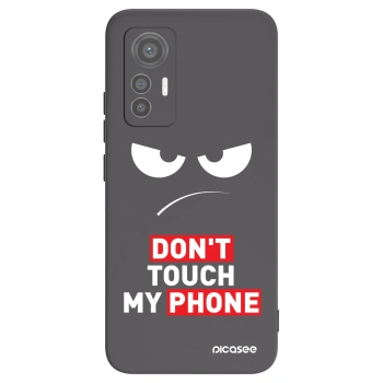 Picasee fekete szilikon tok az alábbi mobiltelefonokra Xiaomi 12 Lite - Angry Eyes - Transparent