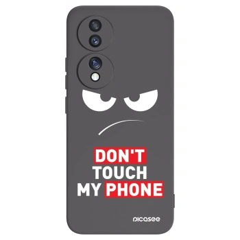 Picasee fekete szilikon tok az alábbi mobiltelefonokra Honor 70 - Angry Eyes - Transparent