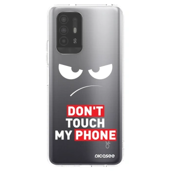 Picasee átlátszó szilikon tok az alábbi mobiltelefonokra OPPO A94 5G - Angry Eyes - Transparent