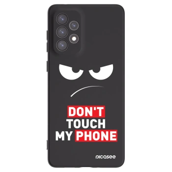 Picasee fekete szilikon tok az alábbi mobiltelefonokra Samsung Galaxy A73 5G - Angry Eyes - Transparent