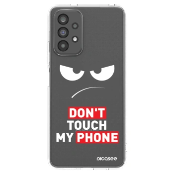 Picasee átlátszó szilikon tok az alábbi mobiltelefonokra Samsung Galaxy A73 5G - Angry Eyes - Transparent