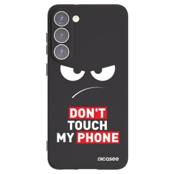 Picasee fekete szilikon tok az alábbi mobiltelefonokra Samsung Galaxy S23+ 5G - Angry Eyes - Transparent